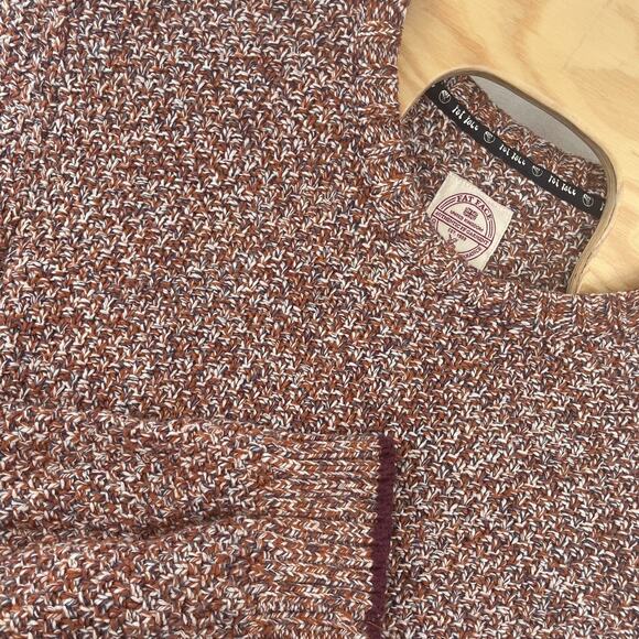 Fat Face Sweater XL Fall Orange Cotton Heavy Knitted Long Sleeve Pullover - Picture 1 of 6